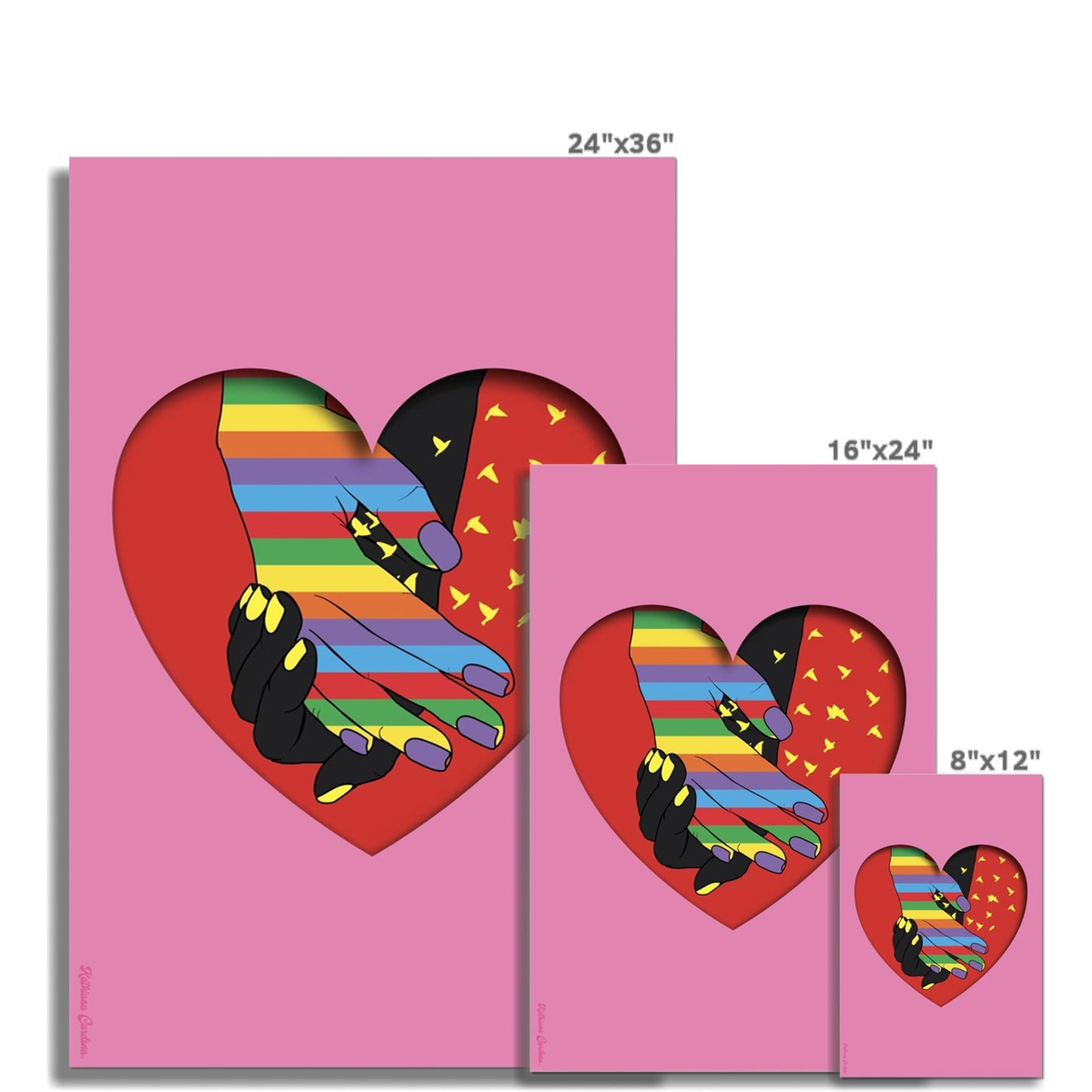 Giclée Fine Art Print - Amor Aceptación Lgbti 