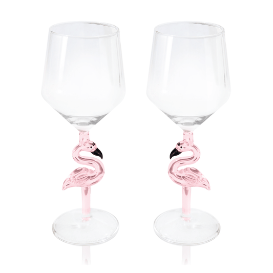 3D Flamingo All Purpose Wine Glass