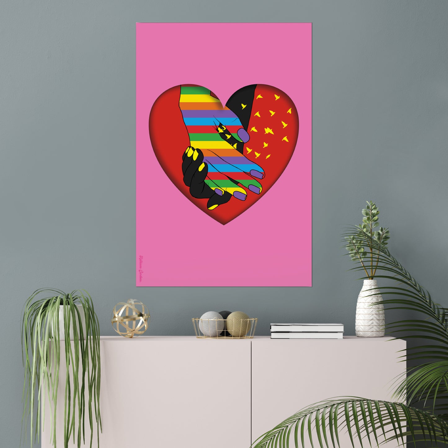 Giclée Fine Art Print - Amor Aceptación Lgbti 