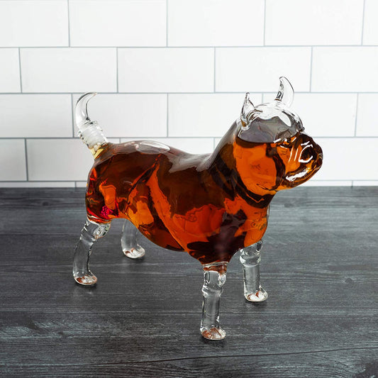 French Bull Dog - Pug Animal Whiskey and Wine Decanter The Wine Savant - 500ml - Whiskey, Wine Scotch or Liquor Decanter